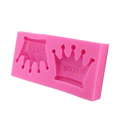 Seedomes 1PC Princess Crown Shape Silicone Mold for DIY Crystal Chocolate Desserts Jelly Shots Pudding Ice Cube Fondant Mold Gum Paste Cupcake Cake Topper Decoration Candy Soap Mould Handmade Ice Cream - Image 3