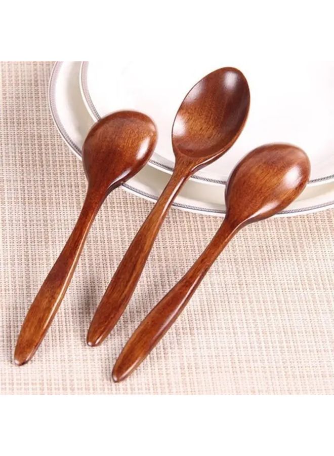 2pcs Handcrafted Bamboo Wooden Spoons Set Durable Cooking and Serving Utensils - Image 2