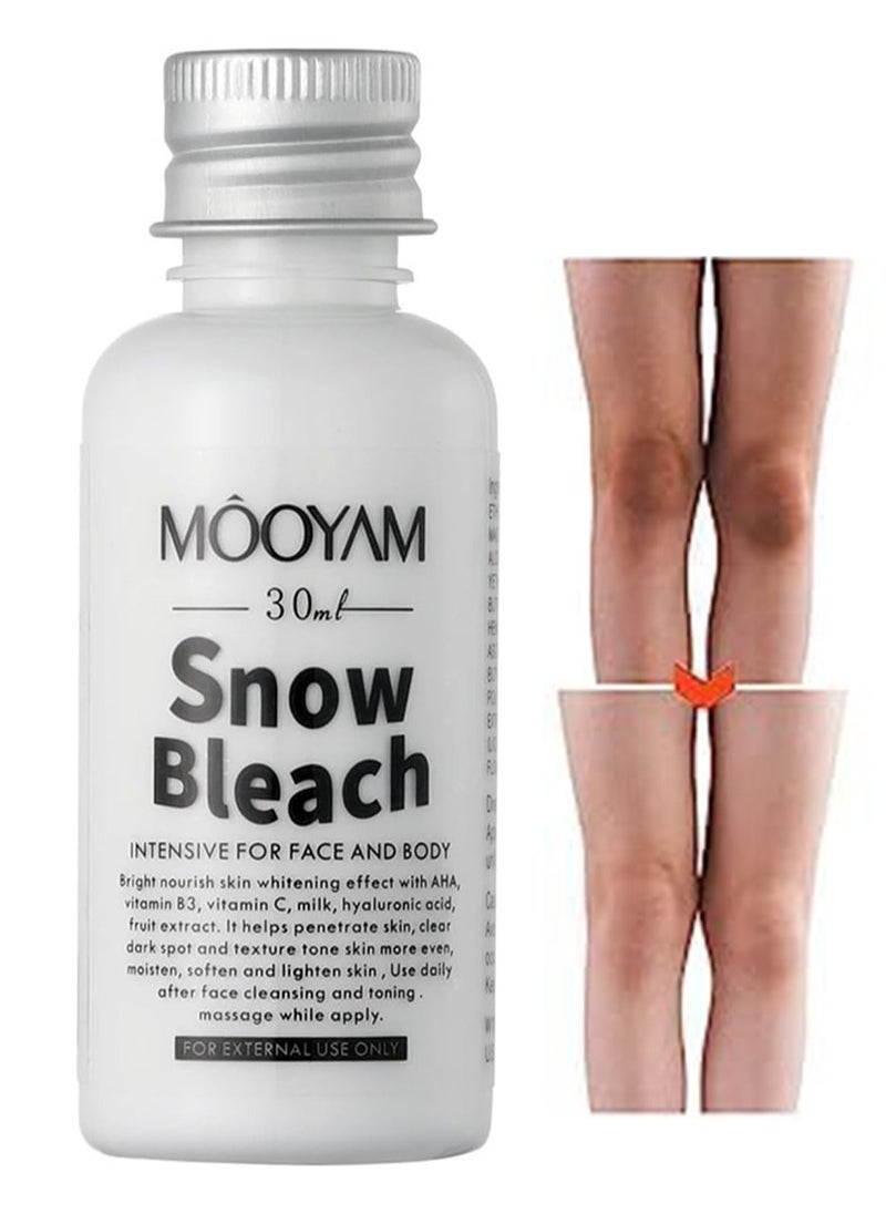 MOOYAM - Snow Bleach Cream, Snow Bleaching Cream for Intimate Area Whitening, Body Dark Spot Remover, Skin Bleaching Cream for Intimate Area, Neck, Armpits, Knees, Elbows - Image 1