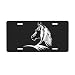 cfpolar Back View Horse License Plate Decorative Car Front License Plate Aluminum Novelty License Plates Vanity Tag Metal Car Plate for Women Men 6 X 12 Inch - Image 2
