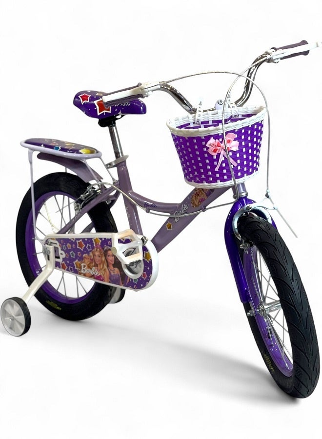 فلاش دراجة اطفال بناتي من فلاش لون موف - مقاس 12 من 3 سنوات ل 5 سنوات - الوكيل الرسمية في مصر المنتج GTG TOYS - Image 1