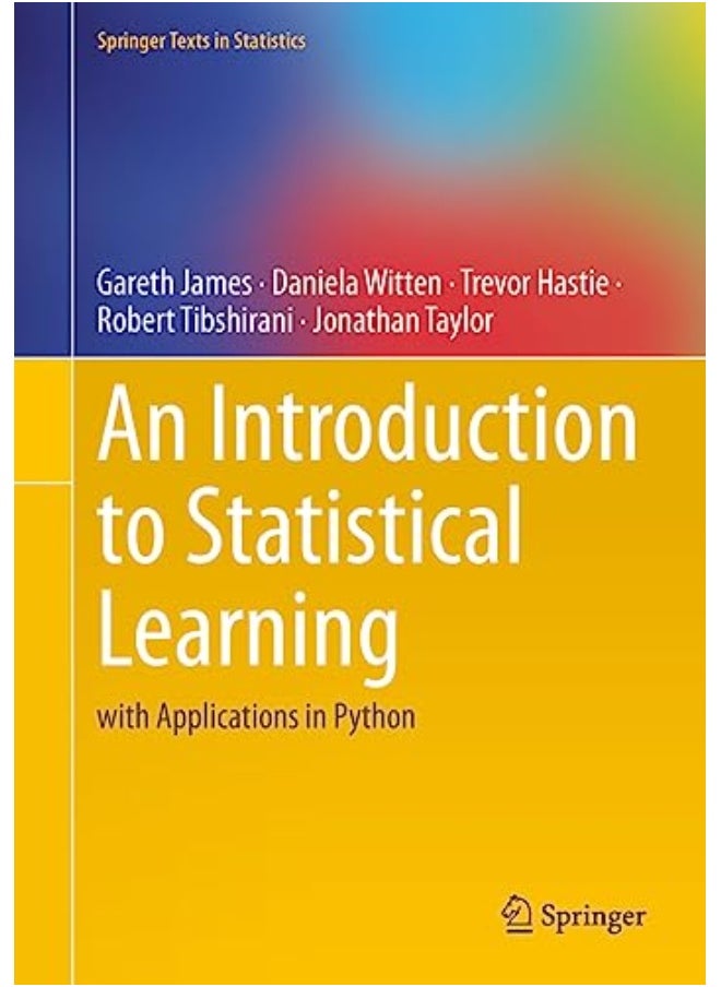 An Introduction To Statistical Learning With Applications In Python 