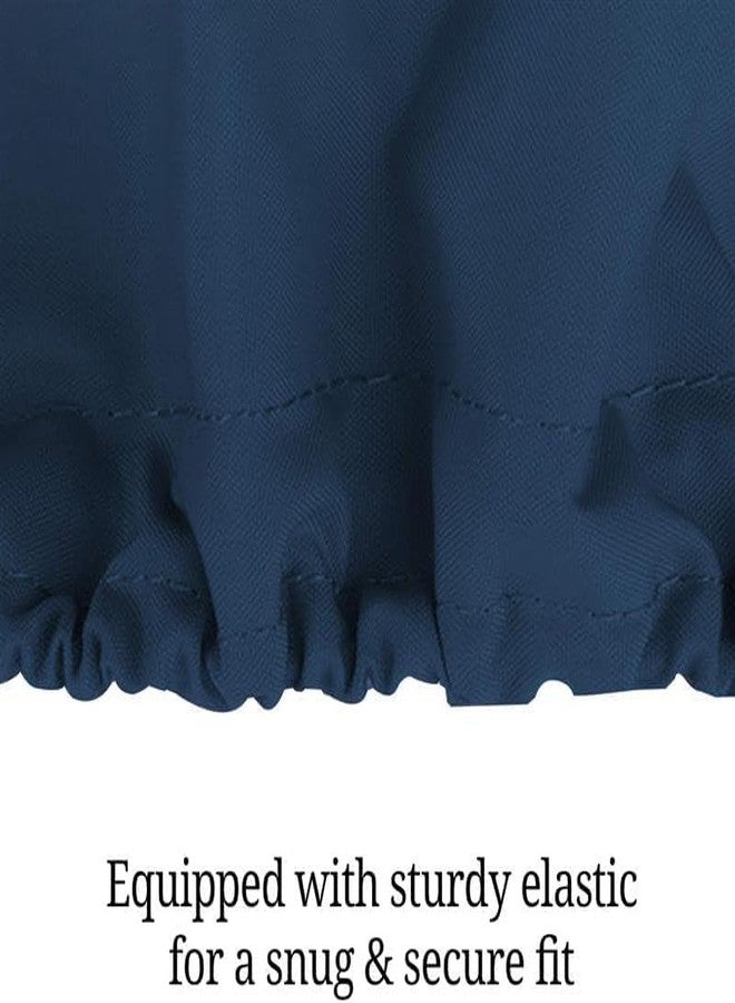 Covers & All Round Table Top Cover 12 Oz - Customize Your Cover with Any Size - 100% Weather Resistant Outdoor Table Cover with Air Pocket and Elastic for Snug Fit (48" Dia x 4" H, Blue) - Image 4