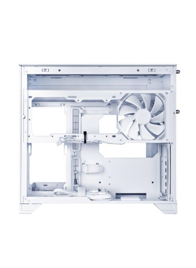 LIAN LI O11 VISION-M Digital Dual-Chamber Micro-ATX PC Case, 9.2” IPS LCD 1920×462 60Hz 500nits Display, 3-Sided Tempered Glass, 410mm GPU, 162mm CPU Cooler, 360mm Radiator, ATX PSU, White | O11VMDW - Image 5
