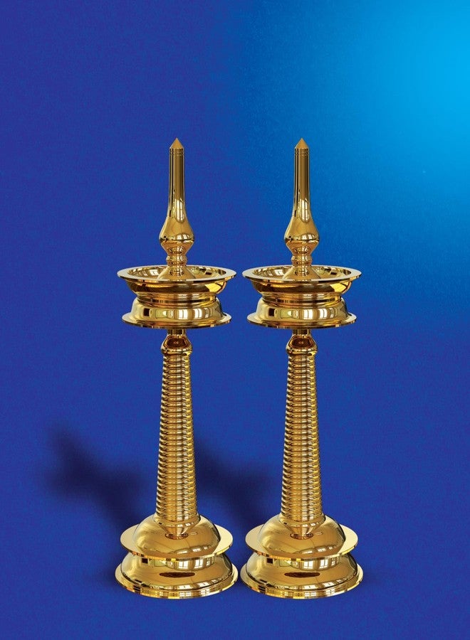 PUYANGAM بويانغام براس كيرالا كوثوفيلاكو | بامبا فيلاككو | نحاس ديا كيرالا ستايل (2، 10 بوصة) - Image 1