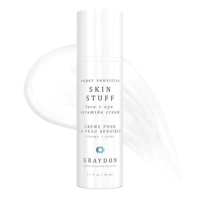 Graydon Skin Stuff Face Eye Ceramide Moisturizing Cream Intense Hydration Soothes Replenishes Moisture Promotes Elasticity Facial Moisturizer for AcneProne Skin with Rosehip Oil Maple 17oz - Image 1