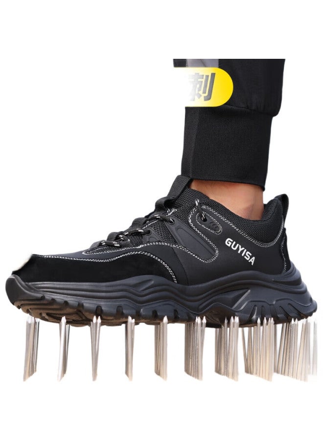 GUYISA Safety Shoes For Men, Breathable Steel Toe Cap, Anti-Smashing, Anti-Puncture, Lightweight, Comfortable, Odor-Resistant, Safety Work Site Shoes 3102 Size 40 - Image 3