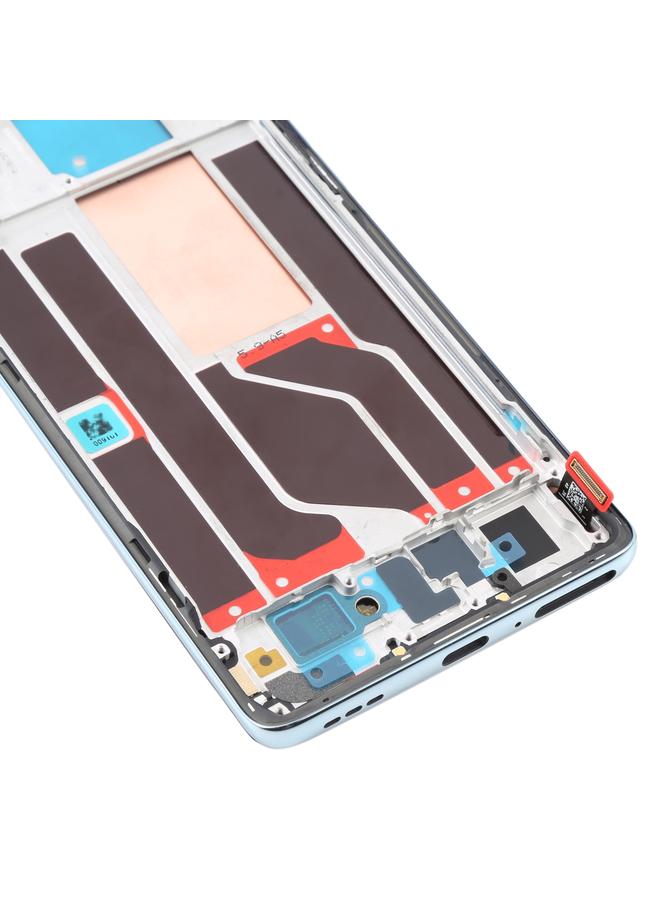 erorex Replacement Original LCD Screen and Digitizer Full Assembly with Frame For OPPO Reno6 Pro 5G PEPM00 CPH2249 Green - Image 4