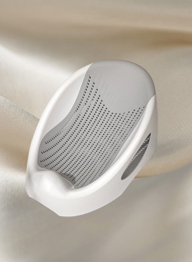 هاف دريم حامل حمام أطفال آمن مانع للانزلاق مع مسند رأس مائل، من 3 إلى 6 أشهر، رمادي - Image 2