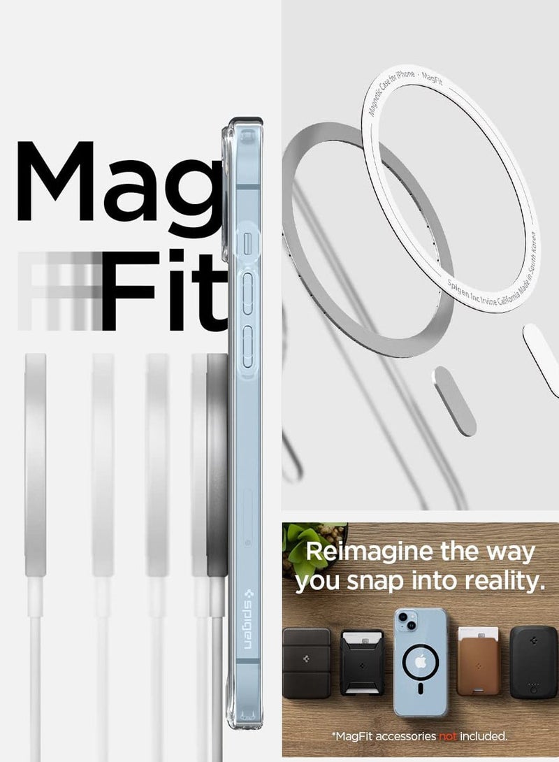 Spigen Ultra Hybrid Mag iPhone 14 Case Cover with Magsafe - Black - Image 4