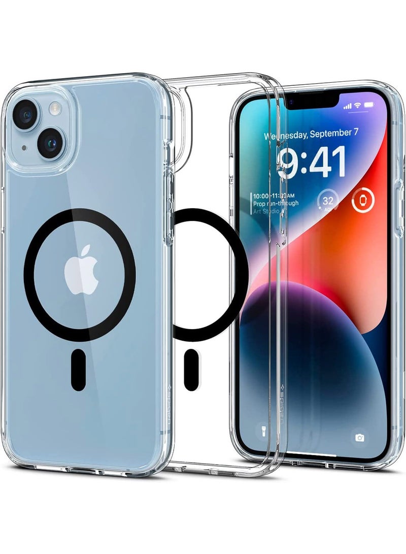 Spigen Ultra Hybrid Mag iPhone 14 Case Cover with Magsafe - Black - Image 1