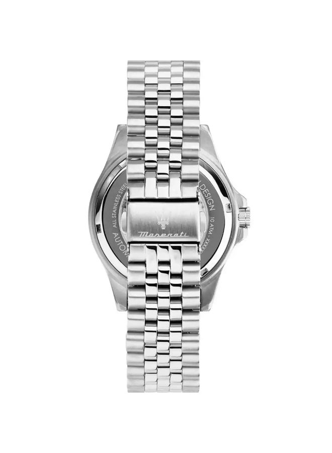 Maserati R8823140011 Men’s Automatic Stainless Steel Watch – Blue Dial, Silver Metal Strap | 44mm Case | 100M Water Resistant - Image 3
