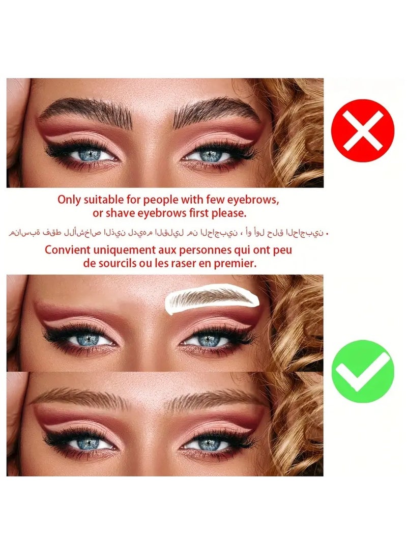 أوريتي ملصق الوشم الحاجب 1 ورقة طويلة الأمد مضادة للماء محاكاة ماكياج مستحضرات التجميل - Image 4