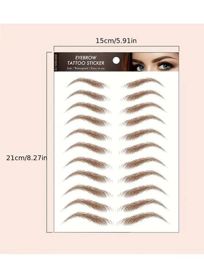أوريتي ملصق الوشم الحاجب 1 ورقة طويلة الأمد مضادة للماء محاكاة ماكياج مستحضرات التجميل - Image 5