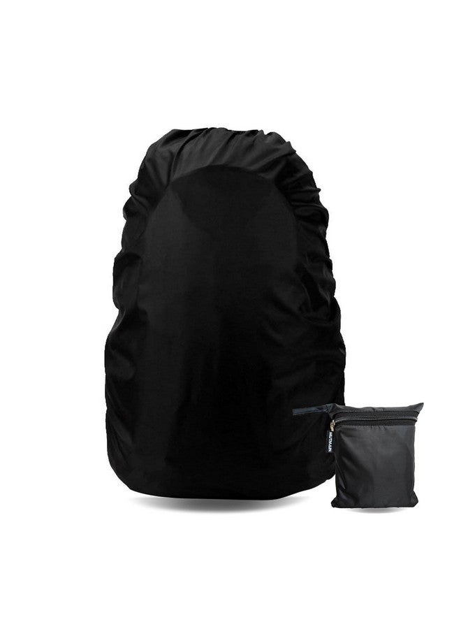 Tilak Venture Waterproof Backpack Rain Cover All Bag Sizes up to 45L Dustproof Lightweight Foldable with Pouch Travel Accessorioes Bag Cover for Trekking, College & Bike Rides (Black) - Image 1