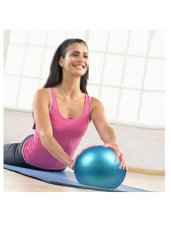 Generic 2-Piece Pilates Ball, Exercise Ball, Yoga Ball, Mini Gym Ball Soft Ball, for Yoga, Pilates, Gymnastics & Fitness, Core Training and Physical Therapy 25cm Blue  - Image 5