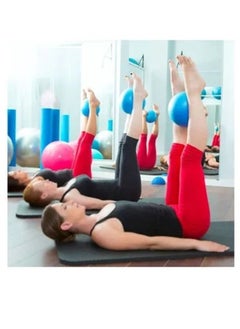 Generic 2-Piece Pilates Ball, Exercise Ball, Yoga Ball, Mini Gym Ball Soft Ball, for Yoga, Pilates, Gymnastics & Fitness, Core Training and Physical Therapy 25cm Blue  - Image 4