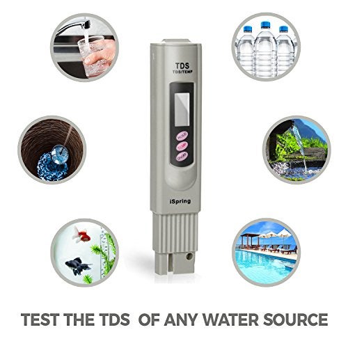 iSpring TDS 3-Button Digital Water Quality Test Meter with Temperature Test Function - Image 3