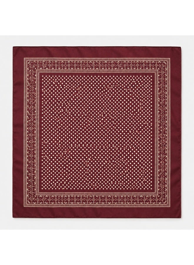 Bandana, Multipurpose Head Scarf, Neck Wrap, Face Cover, Handkerchief, Unisex, Burgundy - Image 2