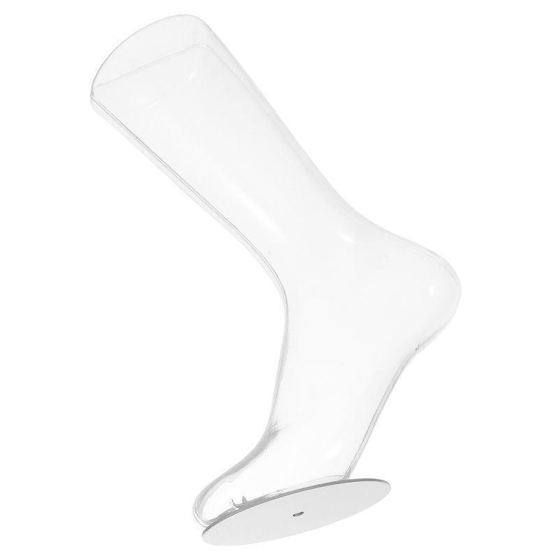 Transparent Female Foot Mannequin With Magnetic Stand For Sock Display Realistic Foot Model For Store Jewelry Shoe Ankle Chain Display - Image 4