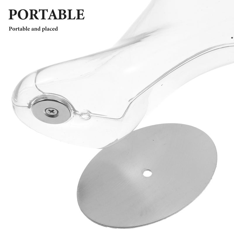 Transparent Female Foot Mannequin With Magnetic Stand For Sock Display Realistic Foot Model For Store Jewelry Shoe Ankle Chain Display - Image 2