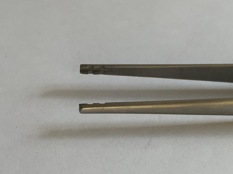 EuroTool Screw-Holding Tweezer, V-Shaped, 4-3/8 Inch | TWZ-808.00 - Image 2