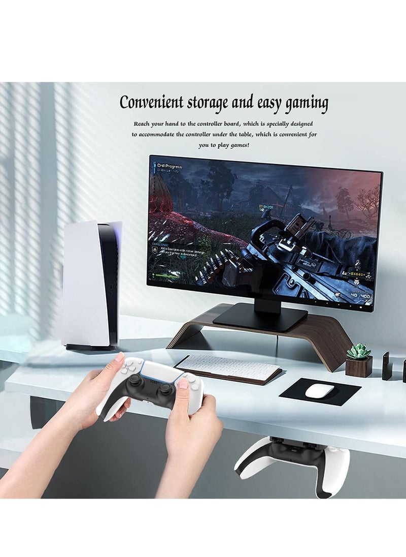 NIBEMINENT - Controller Table Stand for PS5 PS4 Under Desk Mount DualSense DualShock 4 Holder Organize and Management - Image 1