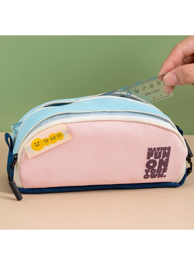 Kids Pencil Case Double-Layer Large Capacity Lightweight Easy-to-Clean Multi-Layer School Supplies - Image 3