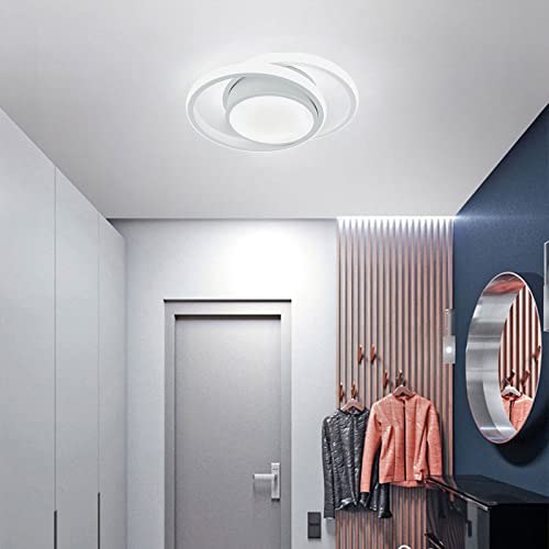 CANEOE Modern Led Ceiling Lights, Small Led Close to Ceiling Light Fixture,32W Round LED Ceiling Lamp for Bedroom Hallway Aisle Corridor Light Lighting (Cool White,6000K) - Image 4
