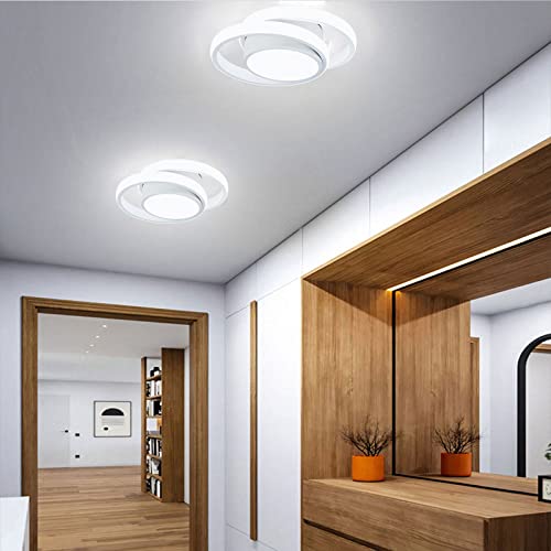CANEOE Modern Led Ceiling Lights, Small Led Close to Ceiling Light Fixture,32W Round LED Ceiling Lamp for Bedroom Hallway Aisle Corridor Light Lighting (Cool White,6000K) - Image 3