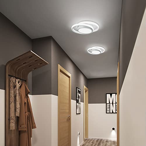 CANEOE Modern Led Ceiling Lights, Small Led Close to Ceiling Light Fixture,32W Round LED Ceiling Lamp for Bedroom Hallway Aisle Corridor Light Lighting (Cool White,6000K) - Image 5