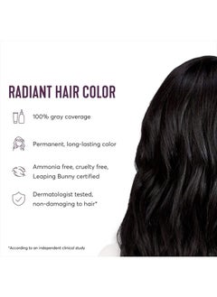 Madison Reed Radiant Hair Color Kit, Blackest Black for 100% Gray Coverage, Ammonia-Free, 2NNA Pescara Black, Permanent Hair Dye, Pack of 1  - Image 3