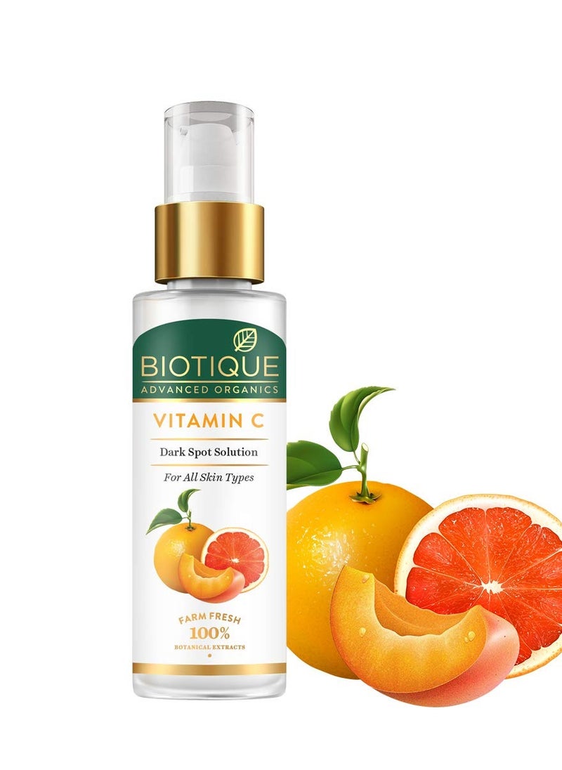 Biotique Biotique Vitamin C Dark Spot Solution Serum 30ml Brightening, Radiant Skin, Reduce Pigmentation All Skin Tone SLS & Paraben Free  - Image 2