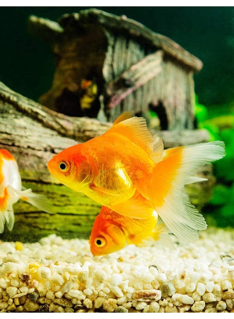 vsell24 2 كجم من الأحجار الذهبية الطبيعية الفائقة لأحواض السمك الصغيرة لتزيين المنزل وحشوات المزهريات 4-8 مم - Image 2