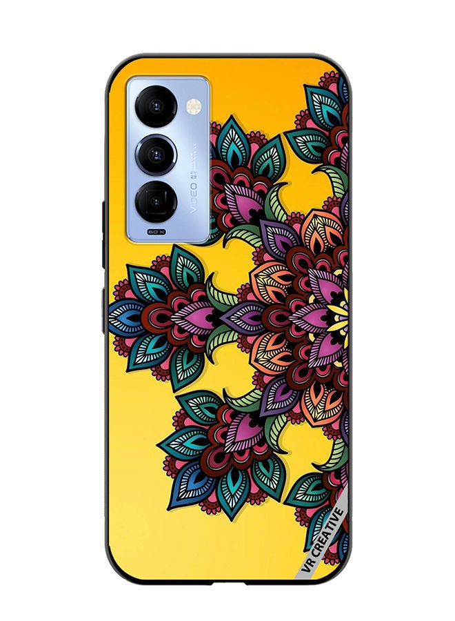 VR CREATIVE Protective Case Cover For Tecno Camon 18/18 P Mandala Design Multicolour - Image 1