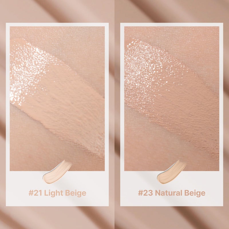 TROIAREUKE A+ Cushion Foundation (Shade 23) I Natural Coverage Foundation Makeup, Moisturizing Finish for Sensitive, Oily, Combination Skin, Skin Care Cushion I Korean Aesthetic Makeup - Image 4