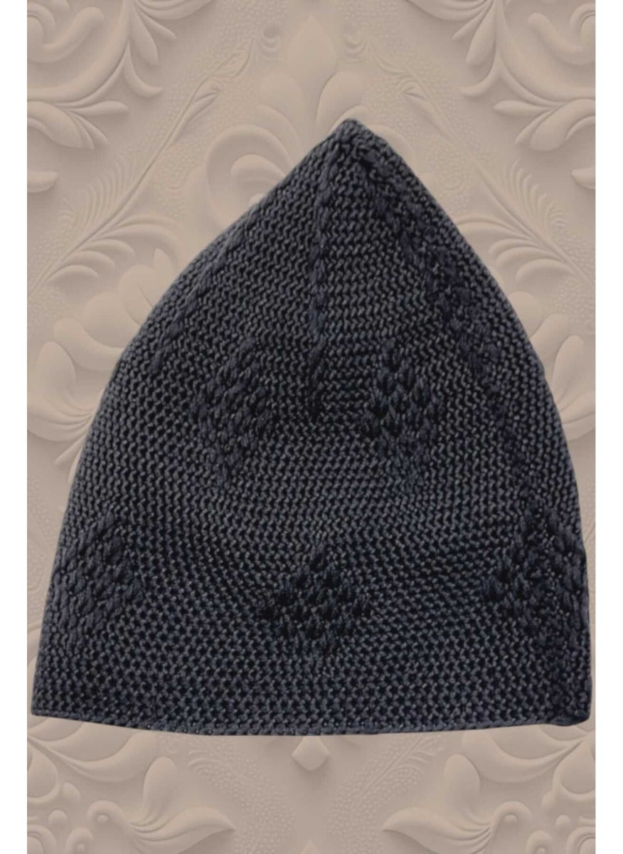 Hızırım Woven Knitted Patterned Skullcap Quality Prayer Cap  - Image 2