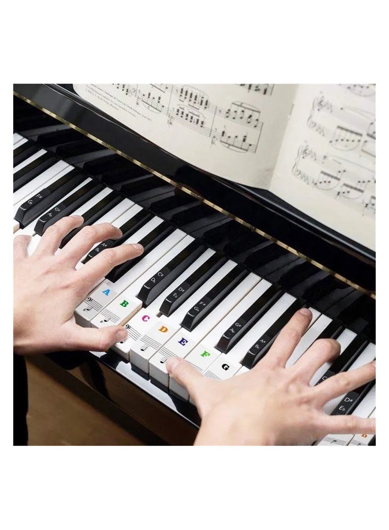 Stickers For Musical Keys Electronic Notes Black And White Stickers For 37 49 54 61 88  - Image 4
