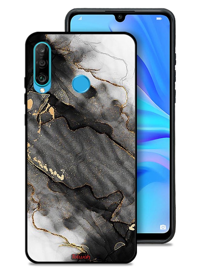 Tolwak Huawei P30 lite Protective Case Cover Glitter Marble - Image 1