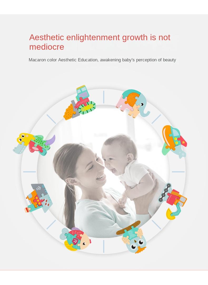 Y&D 2 Piece Set Children's Wooden 3D Puzzle Toy - Image 5