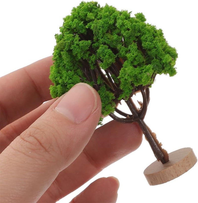 Cabilock 6pcs Miniature Landscape Tree Lifelike Scenery Decor for Sand Table Dioramas Train Models and Architectural Layouts Realistic Faux Trees for Projects - Image 2