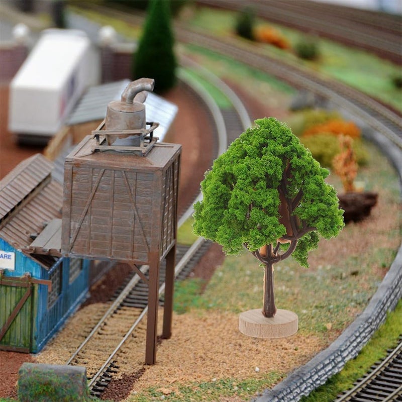 Cabilock 6pcs Miniature Landscape Tree Lifelike Scenery Decor for Sand Table Dioramas Train Models and Architectural Layouts Realistic Faux Trees for Projects - Image 4
