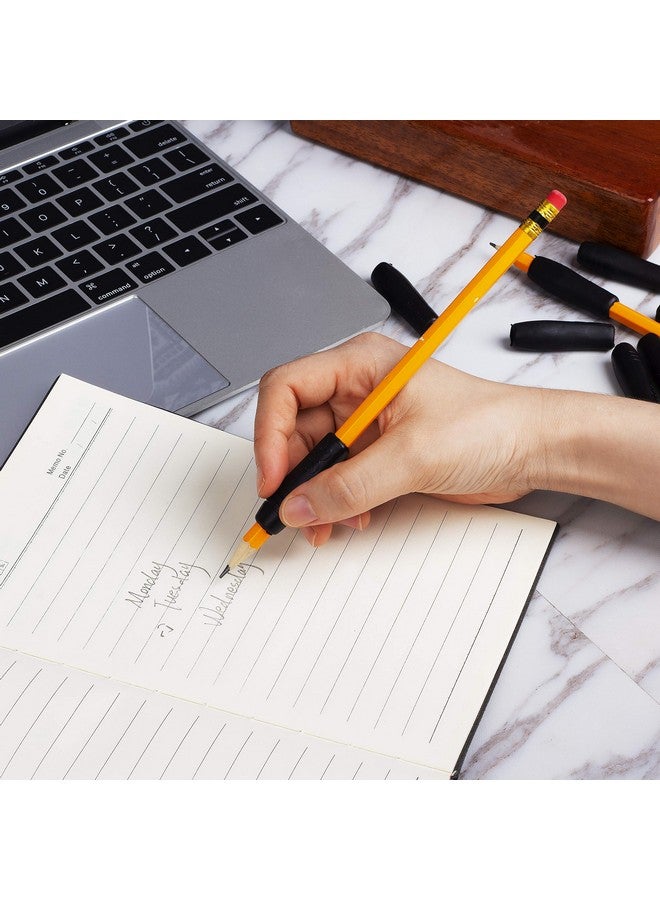 مستر. بين مقبض قلم رصاص وقلم من السيليكون باللون الأسود، عبوة من 12 قطعة، مثالي لالتهاب المفاصل والتهاب الأوتار - Image 5