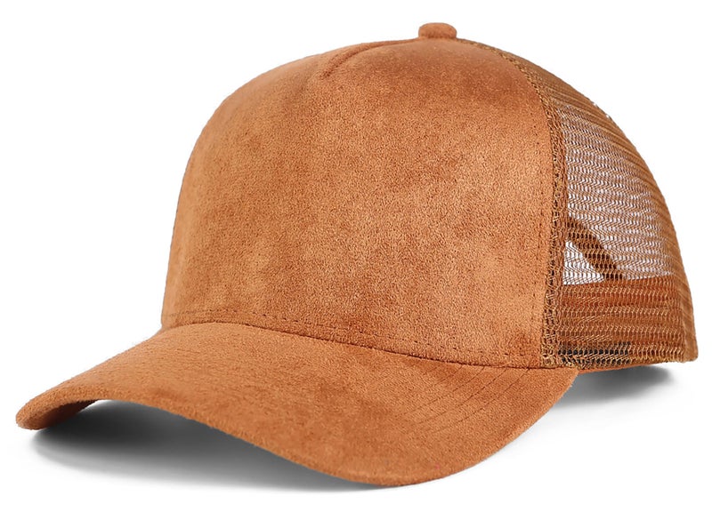 Avilego Suede Mesh Back Baseball Caps for Men Women Trendy Trucker Hats Dad Hat Sports Hat Breathable Snapback Hats 2025 - Image 1