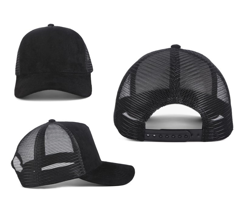 Avilego Suede Mesh Back Baseball Caps for Men Women Trendy Trucker Hats Dad Hat Sports Hat Breathable Snapback Hats 2025 - Image 3