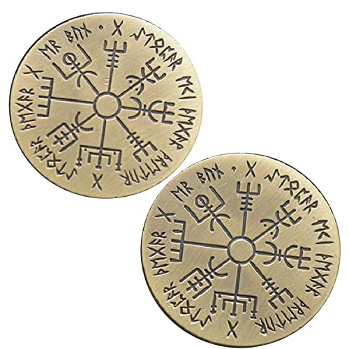 BirchRiver Wayfinder Coin - Bronze - Vegvisir - Norse Compass Collector - Wayfinder (1 Piece) - Image 4