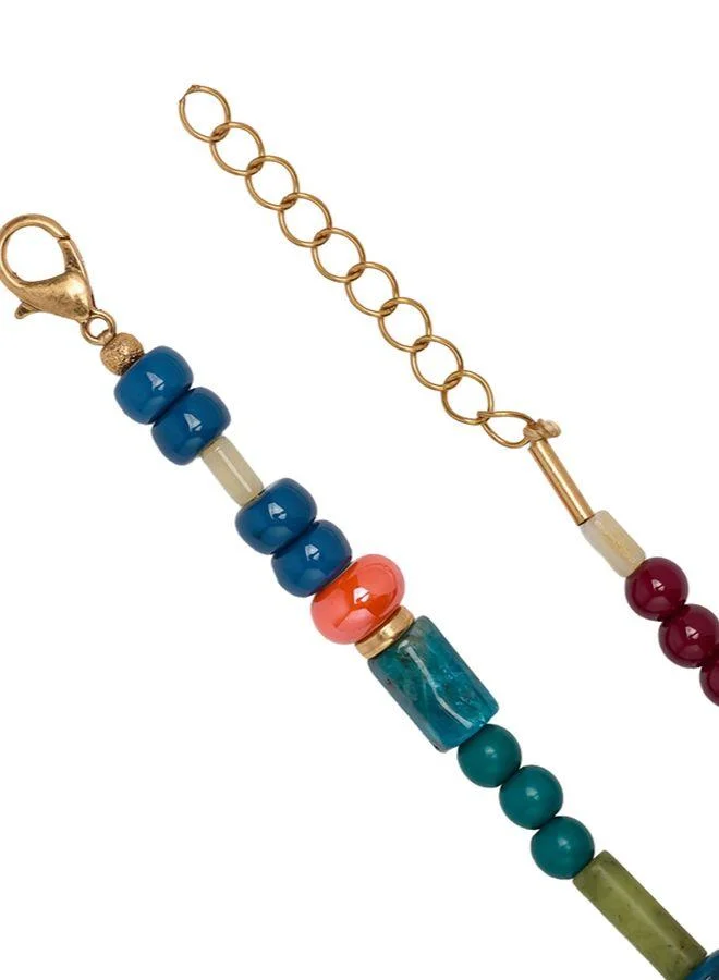 Parfois Multicolour Long Necklace With Multicolour Beads for Women | Best Price UAE