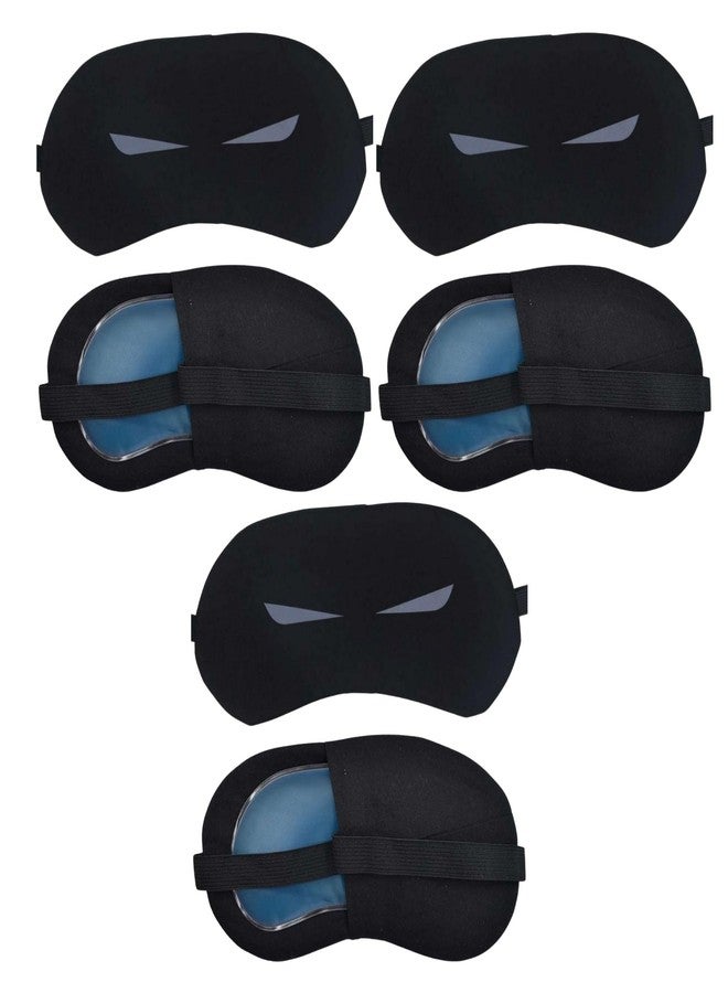 Samtrish Cooling Gel Sleep Eye Mask – Superhero Style, Hot & Cold Therapy for Eye Fatigue, Dark Circles, Puffiness – Anti-Freeze Gel Insert, Comfortable Adjustable Strap. | Pack of 3 - Image 1