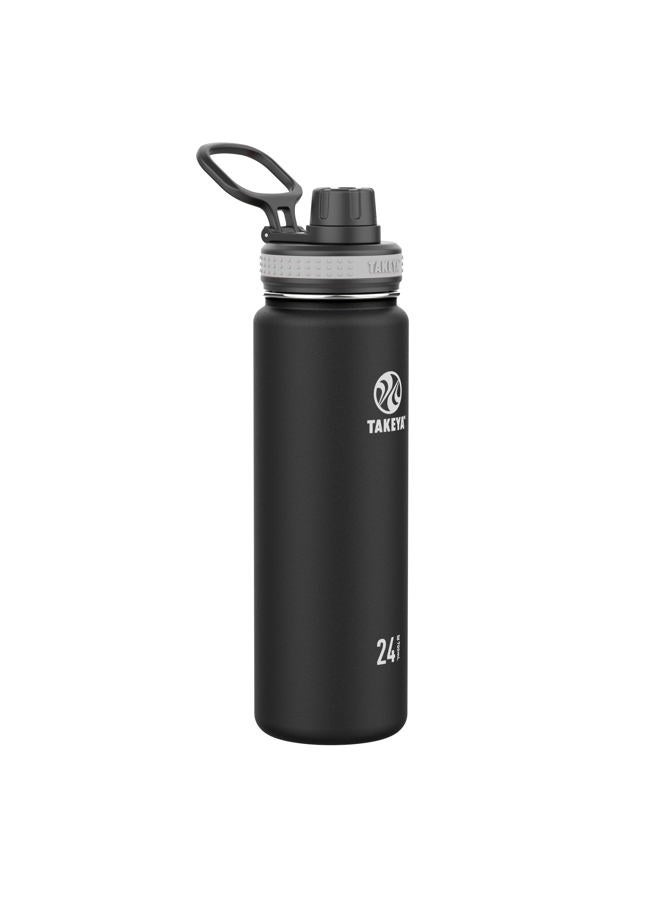Takeya Originals Vacuum-Insulated Stainless-Steel Water Bottle 24 oz 50041_Noir - Image 1