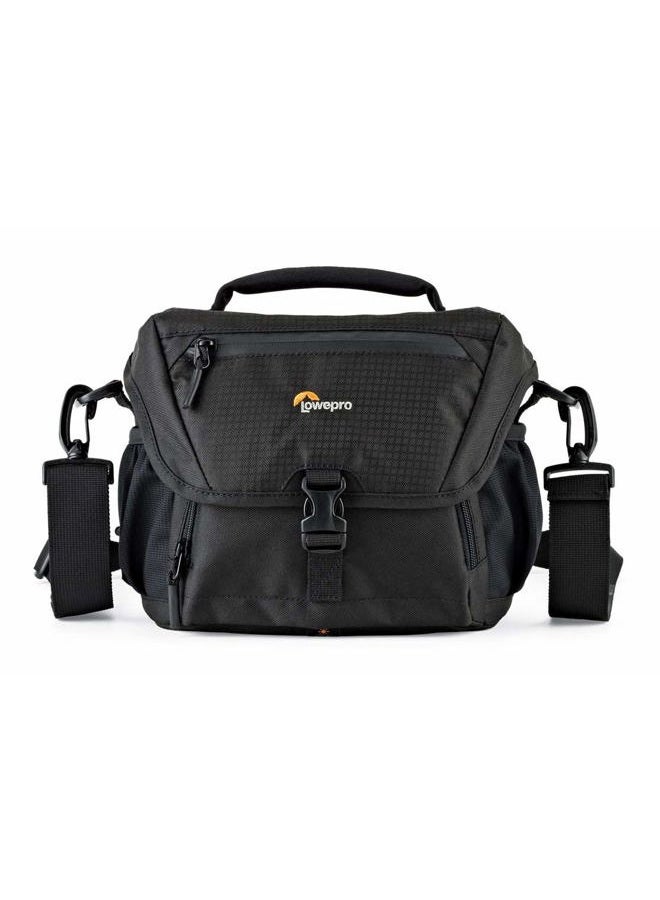 Lowepro LP37119، حقيبة كاميرا نوفا 160 AW II، قابلة للتخصيص، محمولة، تناسب كاميرات DSLR مع عدسة 17-85 مم مثبتة، طائرة مسيرة مدمجة، 1-2 عدسات إضافية، فلاش، أسود - Image 3
